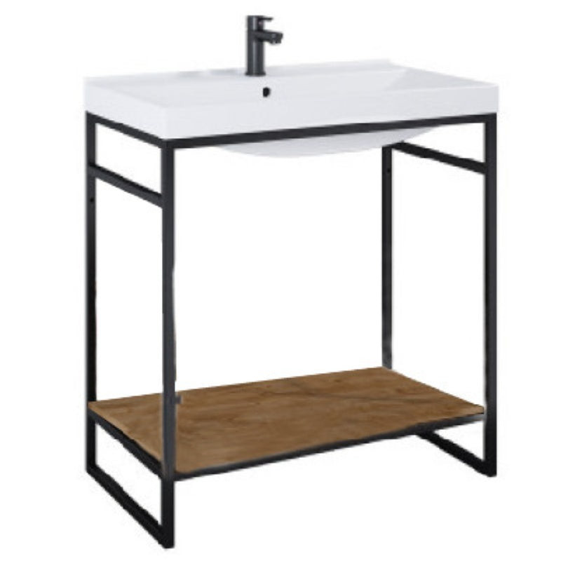 Aqua Indus 800mm Freestanding Vanity Frame with Basin and Shelf