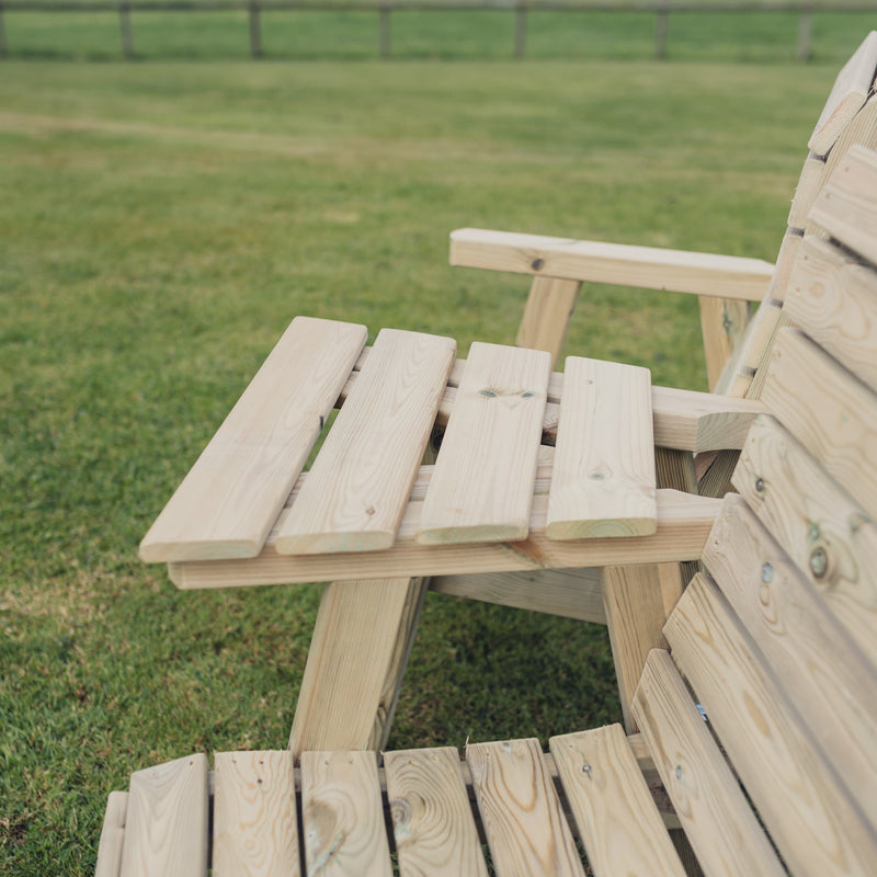 Churnet Valley Clover Love Seats with Angled Tray