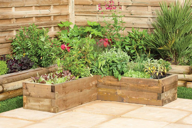 Image for Forest Caledonian Corner Raised Bed - 131cm x 28cm