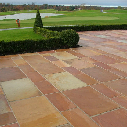 Traditional Modak Sandstone Paving Pack (19.50m2 - 75 Slabs / Mixed Pack)