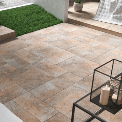 Burlington Outdoor Porcelain Paving Pack - Rust - Spectrum