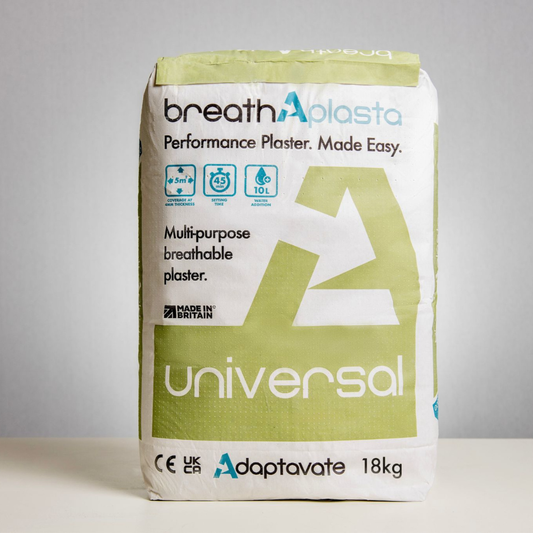 Adaptavate Breathaplasta Universal Lime Plaster 18Kg - Breathable