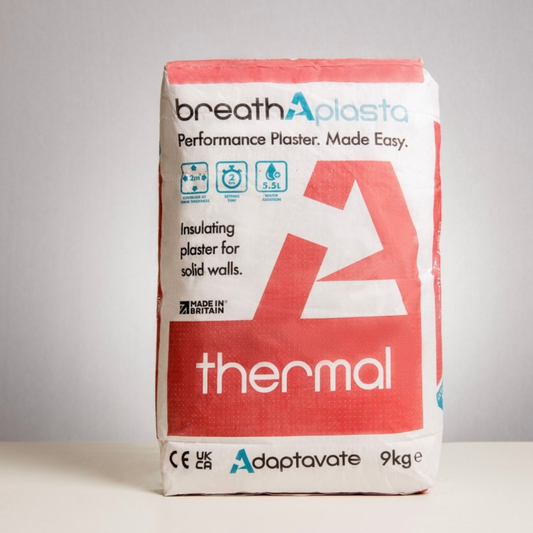 Adaptavate Breathaplasta Thermal Insulating Plaster 9kg Fast Set
