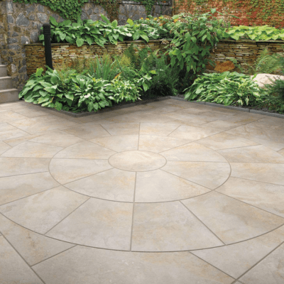 Burlington Outdoor Porcelain Paving Pack - Ivory - Spectrum