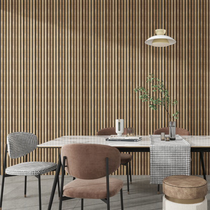 SplashPro Narrow Slat Wall Panel 2400mm x 200mm x 12mm - All Colours