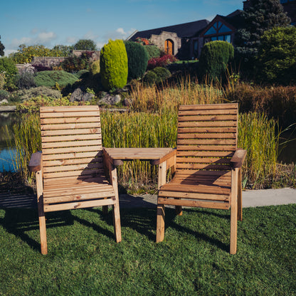 Churnet Valley Love Seat Angled
