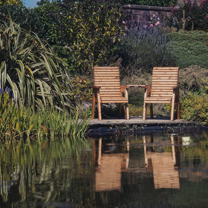 Churnet Valley Love Seat Angled