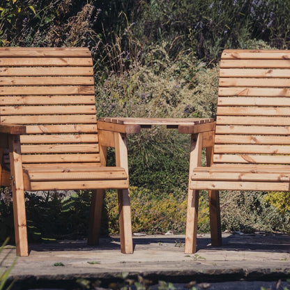 Churnet Valley Love Seat Angled