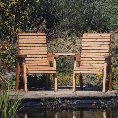 Churnet Valley Love Seat Angled