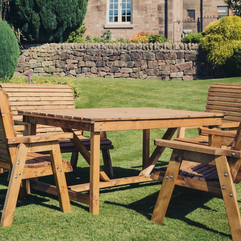 Churnet Valley 6 Seater Set (2 Chairs and 2 x Benches)