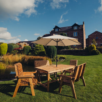 Churnet Valley 6 Seater Set (2 Chairs and 2 x Benches)