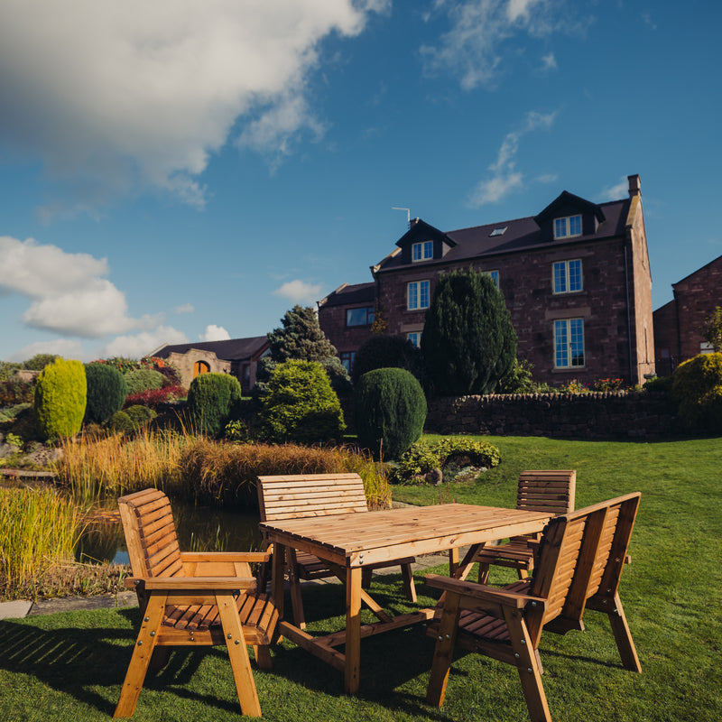 Churnet Valley 6 Seater Set (2 Chairs and 2 x Benches)