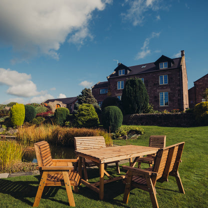 Churnet Valley 6 Seater Set (2 Chairs and 2 x Benches)