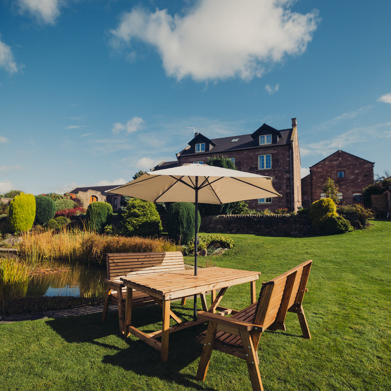 Churnet Valley 4 Seat Set (2 x 2 Seat Benches)