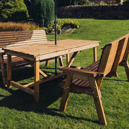 Churnet Valley 4 Seat Set (2 x 2 Seat Benches)