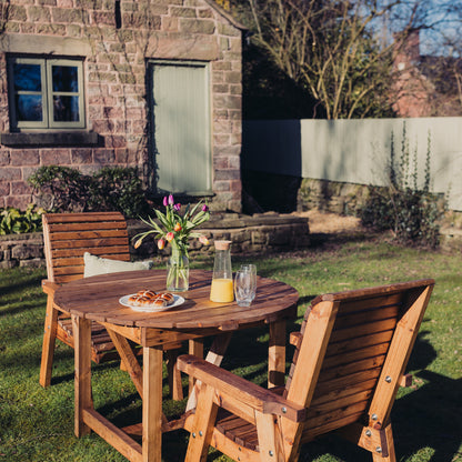 Churnet Valley 2 Seat Round Table Set (2 Chairs)