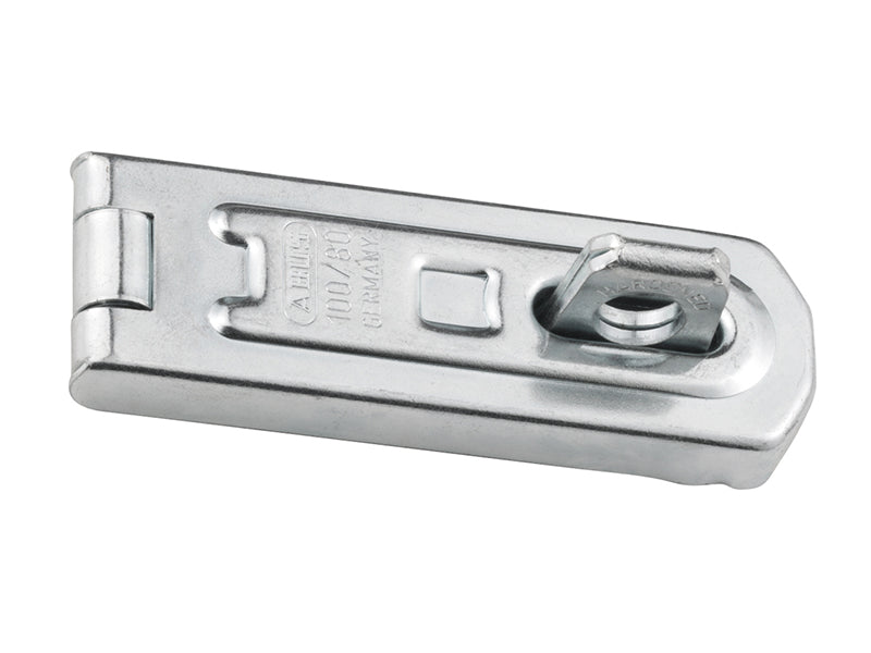 ABUS 100/80 Hardened Steel Hasp & Staple 80mm - Carded with Fixings
