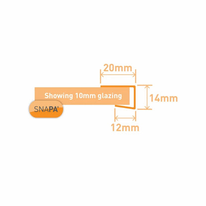 Snapa Clear Polycarbonate C Section - All Sizes
