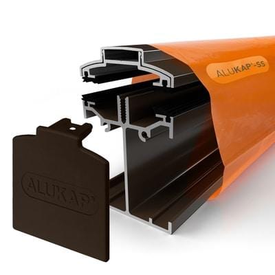 Alukap-SS Low Profile Aluminium Glazing Bar System - 3m Span