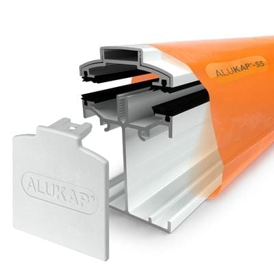 Alukap-SS Low Profile Aluminium Glazing Bar System - 3m Span