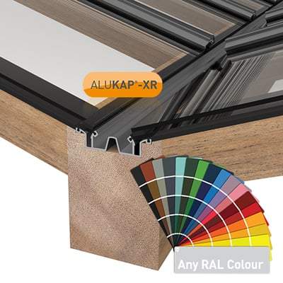 ALUKAP-XR Aluminium Valley Bar with Gaskets 4.8m - Powder Coated