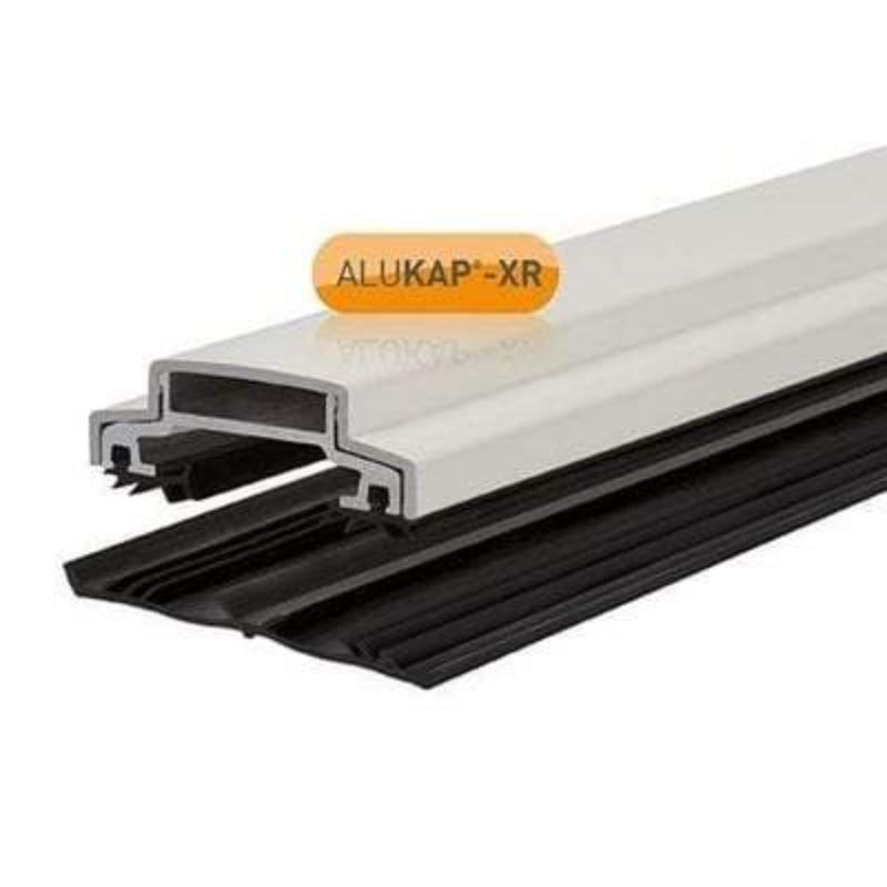 Aluminium glazing bar 60mm profile, 4.8m length, powder-coated finish in white and black, by Clear Amber.