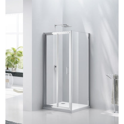 Aquaglass Purity Bi-Folding Shower Door - All Sizes