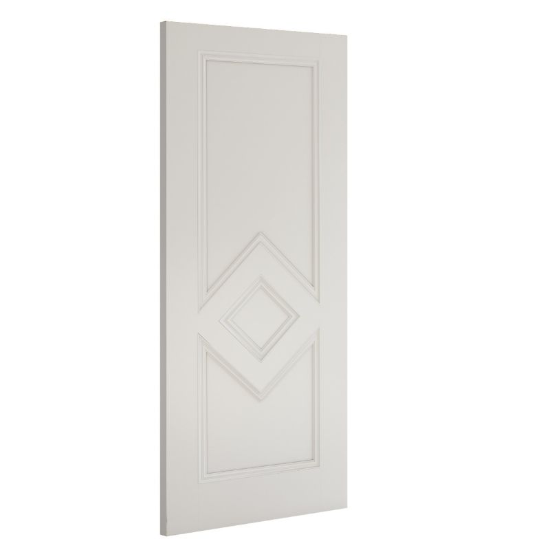 Deanta Ascot Internal Fire Door White Primed - 78in x 27in (1981 x 686mm)