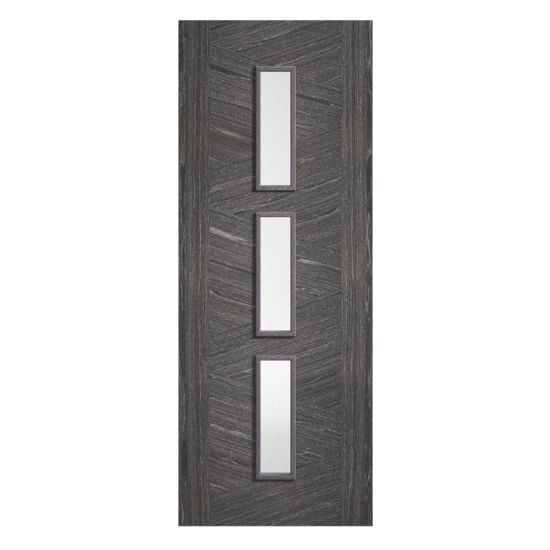 LPD Zeus Ash Grey Glazed Internal Door-78in x 33in x 35mm (1981 x 838mm)