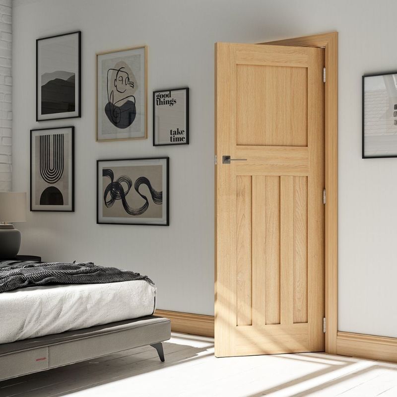 Image for Deanta Cambridge Interior Oak Door 1981 x 838 x 35mm