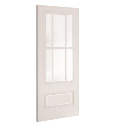 Deanta Canterbury Internal Door White Primed Bevelled Glaze - 78in x 33in (1981 x 838mm)