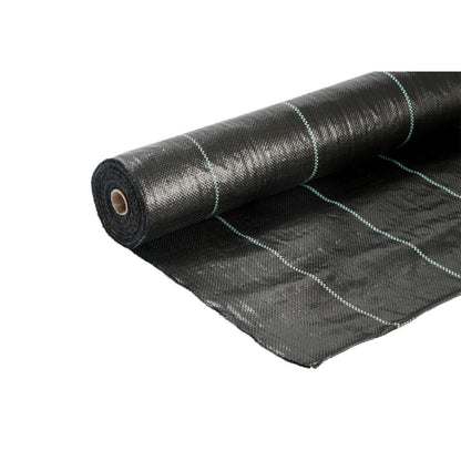 Cladco Heavy Duty Weed Control Mat 2m x 20m (40m2 Roll) - Black 100GSM
