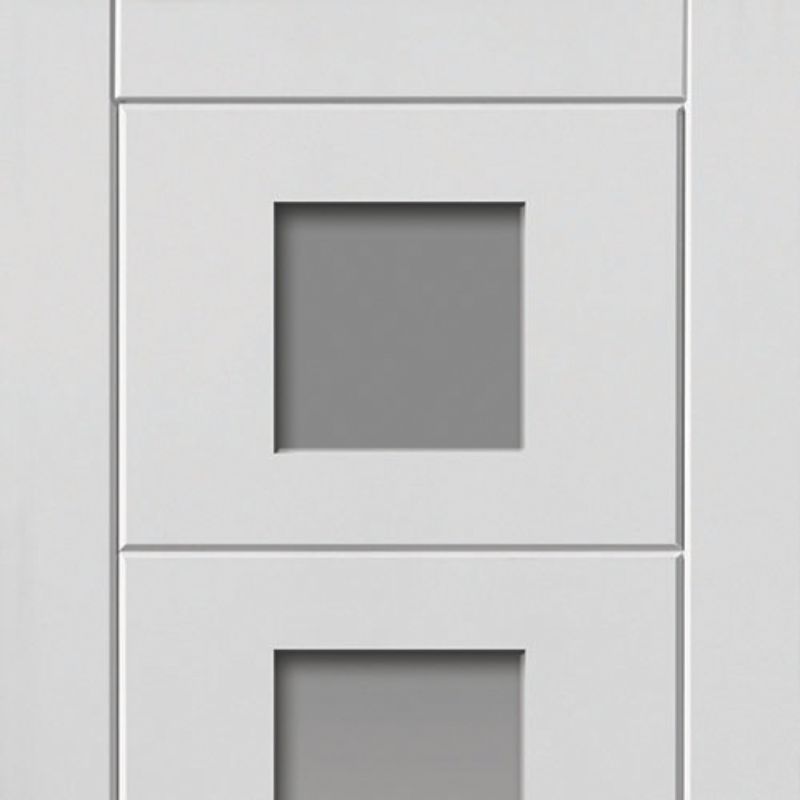 JB Kind White Primed Moulded Panel Quattro Glazed 1981 X 762 X 35mm