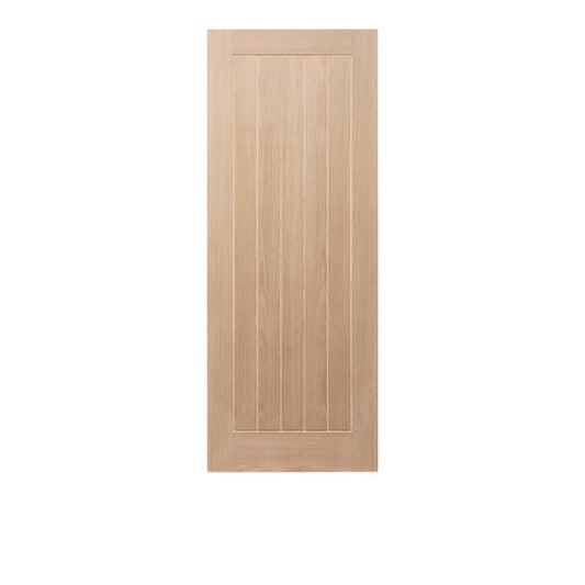 Cottage Oak Panel Unfinished Internal Door - All Sizes