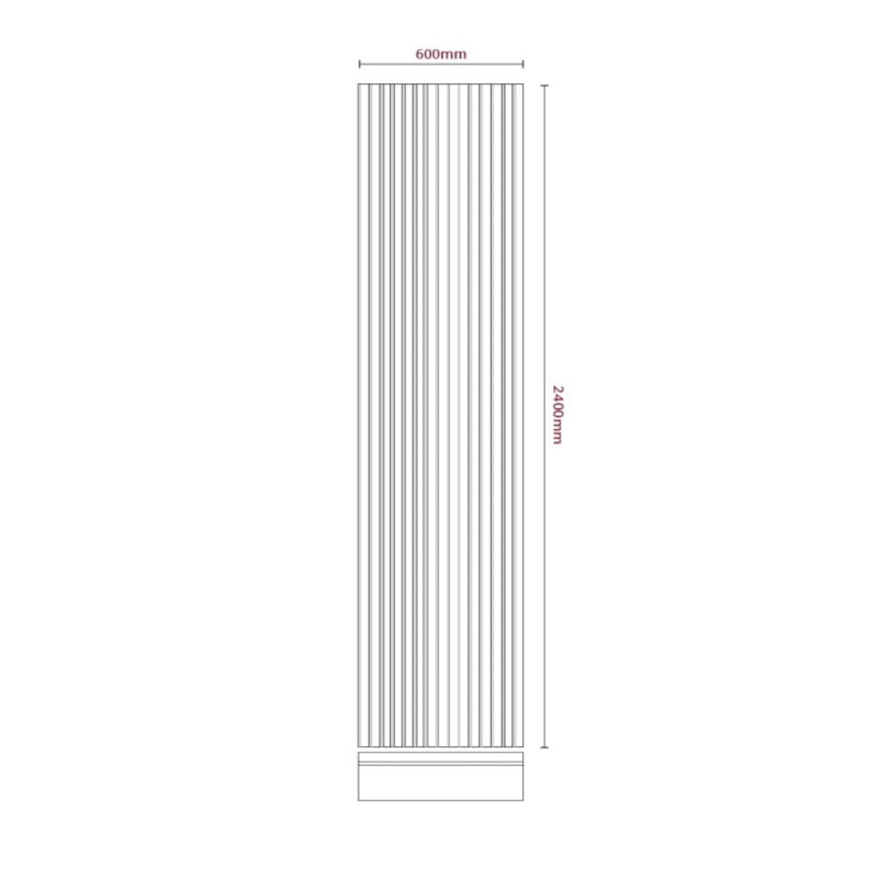 Deanta Immerse Black Acoustic Panelling Single Length 12mm x 27mm x 2400mm - All Colours
