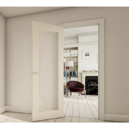 Deanta Denver Glazed Interior White Primed Door 1981 x 610 x 35mm