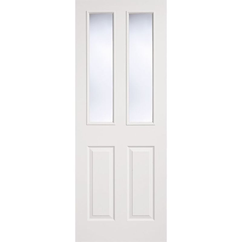 LPD Textured 2 Panel 2 Lite Glazed - 78In x 30In x 35mm (1981 x 762mm)