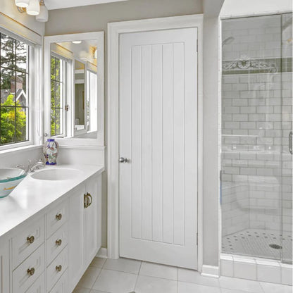 LPD Doors White Primed Mexicano FD60 Internal Fire Door - 1981 x 838 x 54mm (78" x 33")
