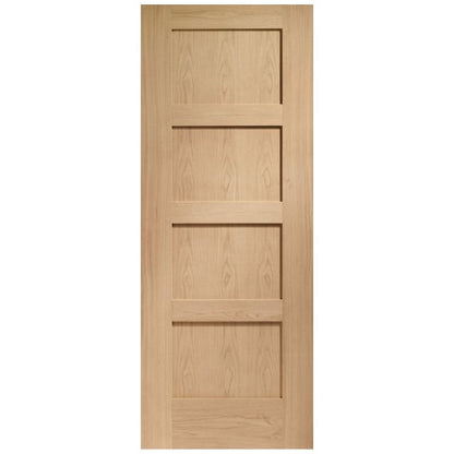 Image for XL Joinery Shaker 4 Panel Internal Oak Fire Door 1981 x 686 x 44mm (27")