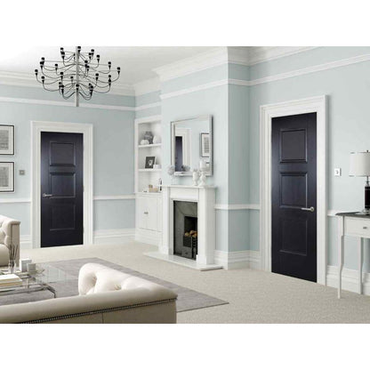 Image for LPD Black Amsterdam Internal Door - 78in x 33in x 35mm (1981 x 838mm)
