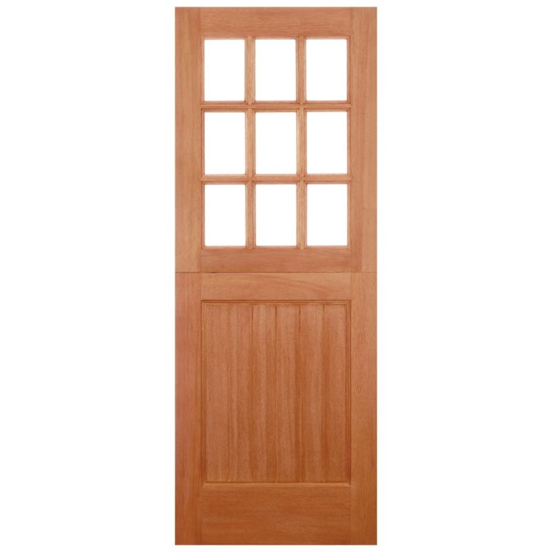 Image for LPD Stable 9 Lite Straight Top Hwd External Door - 78In x 33In x 44mm (1981 x 838mm)