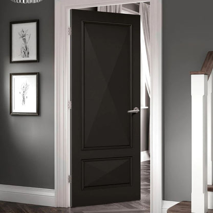 LPD Knightsbridge Black Primed 2 Panel Internal Door - 78in x 33in (1981 x 838mm)
