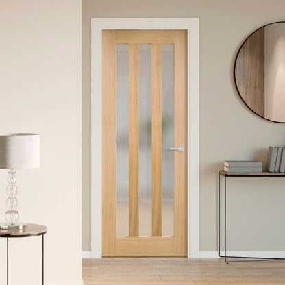 Image for LPD Oak Utah 3 Lite With Clear Glass Prefinished - 78In x 30In x 35mm (1981 x 762mm)
