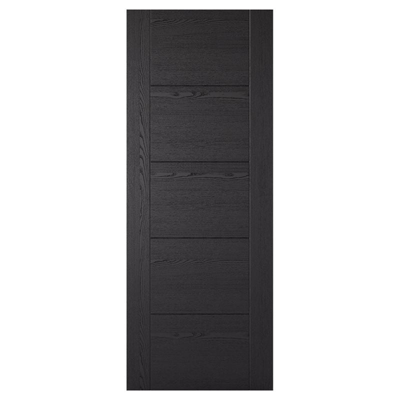 LPD Vancouver 5P Black Ash Laminated Internal Door - 78in x 27in x 35mm (1981 x 686mm)
