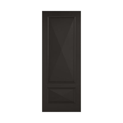 LPD Knightsbridge Black Primed 2 Panel Internal Fire Door - 78in x 27in (1981 x 686mm)
