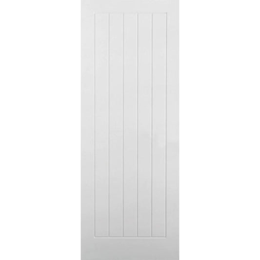 Image for LPD Textured Vertical 5 Panel White Moulded - 78In x 24In x 35mm (1981 x 610mm)