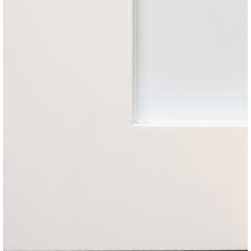 Shaker Edwardian 4 Panel White Primed Glazed Internal Door - All Sizes