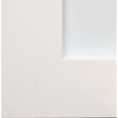Shaker Edwardian 4 Panel White Primed Glazed Internal Door - All Sizes