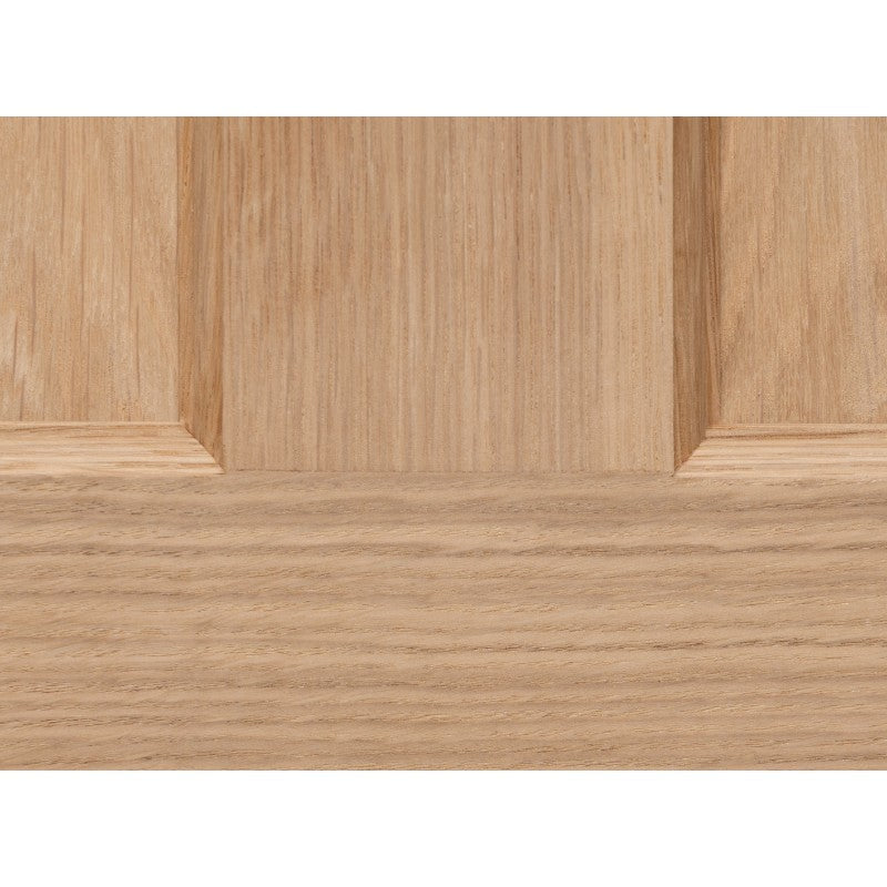 Edwardian Traditional Oak Glazed Unfinished Internal Door - All Sizes