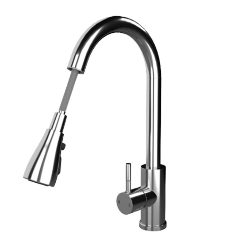 Ellsi Kitchen Sink Mixer w/ Pull Out Spray and Swivel Spout - All Finishes